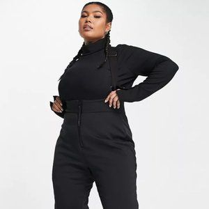 ASOS Curve high waisted ski bibs
